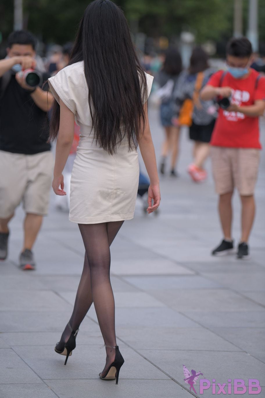 Featured Street Photography Works No.5857 Sexy beauty in black stockings PixiBB.COM 103