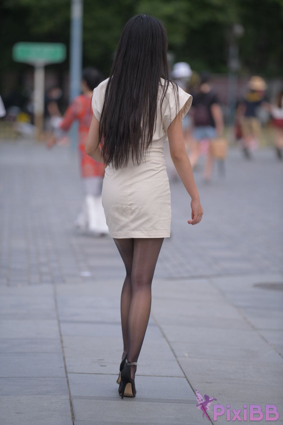 Featured Street Photography Works No.5857 Sexy beauty in black stockings PixiBB.COM 106