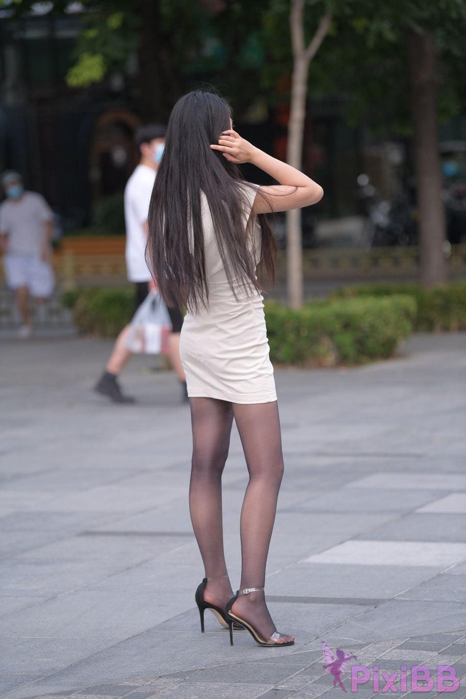 Featured Street Photography Works No.5857 Sexy beauty in black stockings PixiBB.COM 121