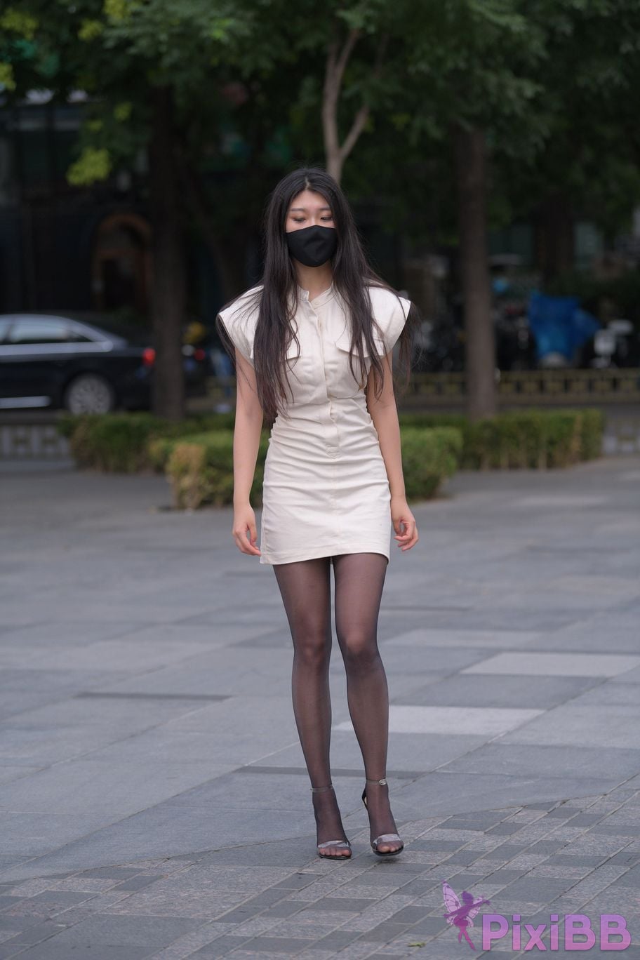 Featured Street Photography Works No.5857 Sexy beauty in black stockings PixiBB.COM 123