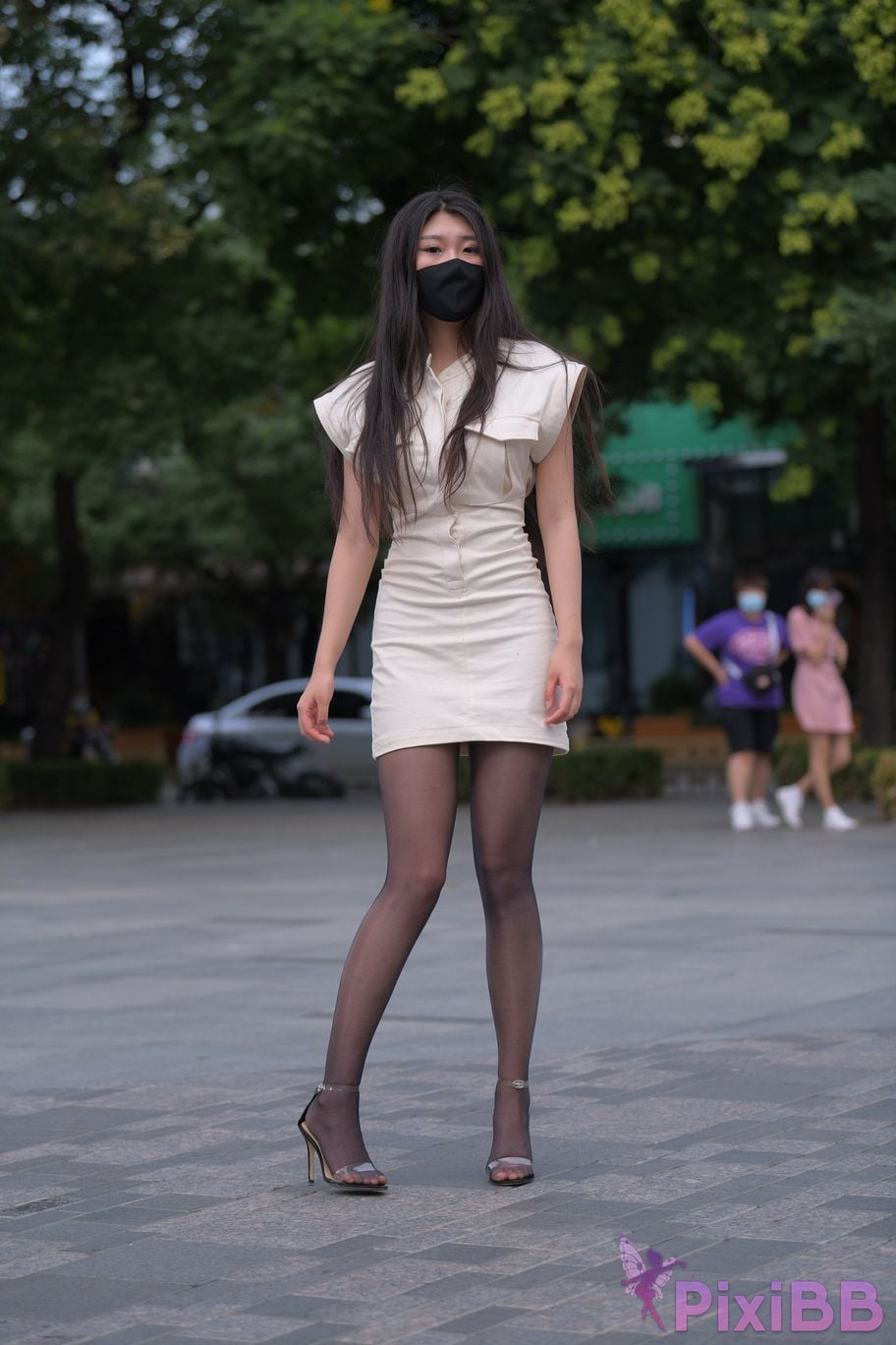Featured Street Photography Works No.5857 Sexy beauty in black stockings PixiBB.COM 129