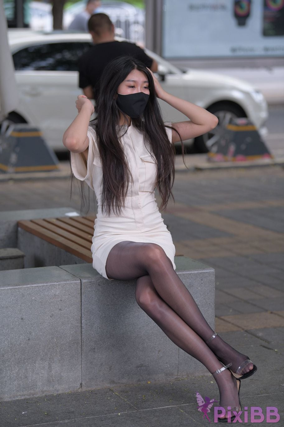 Featured Street Photography Works No.5857 Sexy beauty in black stockings PixiBB.COM 145