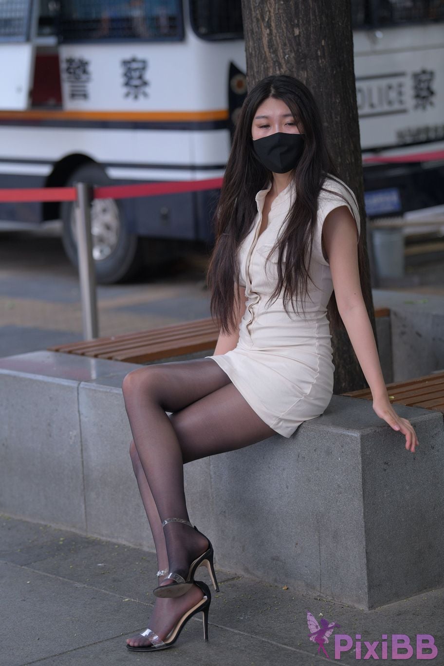 Featured Street Photography Works No.5857 Sexy beauty in black stockings PixiBB.COM 149