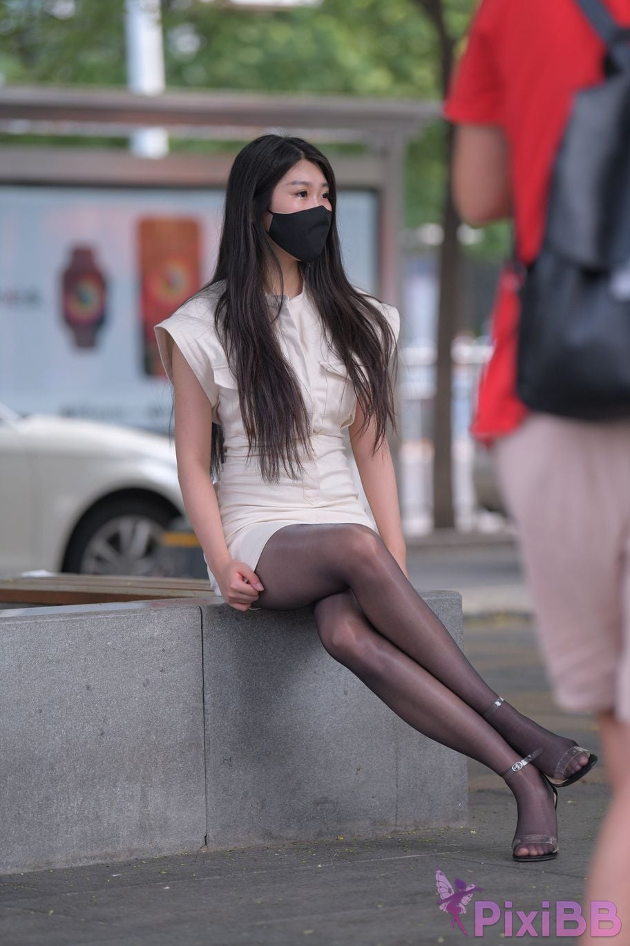 Featured Street Photography Works No.5857 Sexy beauty in black stockings PixiBB.COM 153