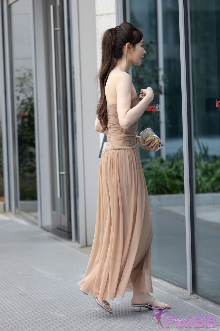 Featured Street Photography Works No.5547 Minmin goddess tube top gauze dress PixiBB.COM 076