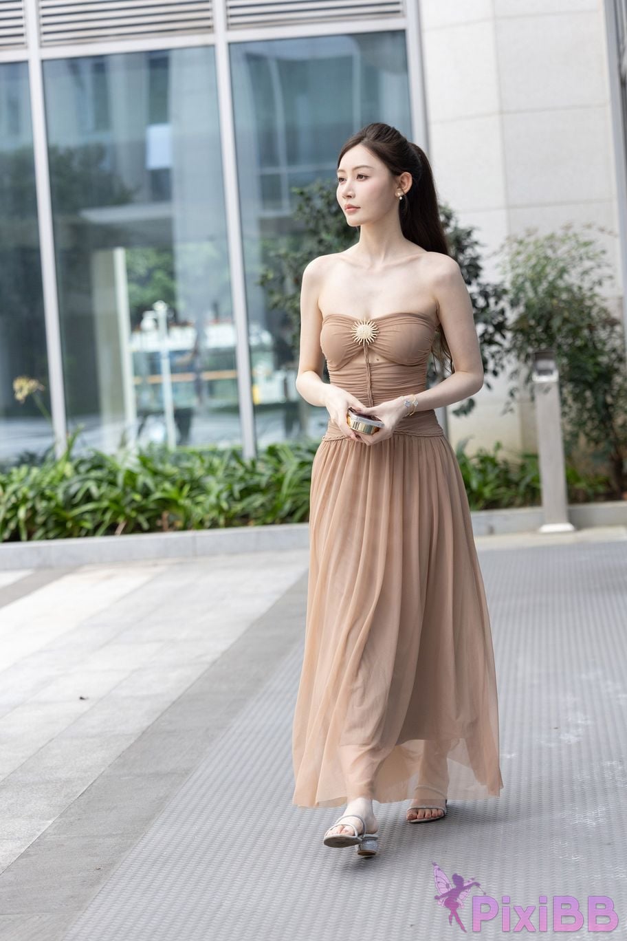 Featured Street Photography Works No.5547 Minmin goddess tube top gauze dress PixiBB.COM 079
