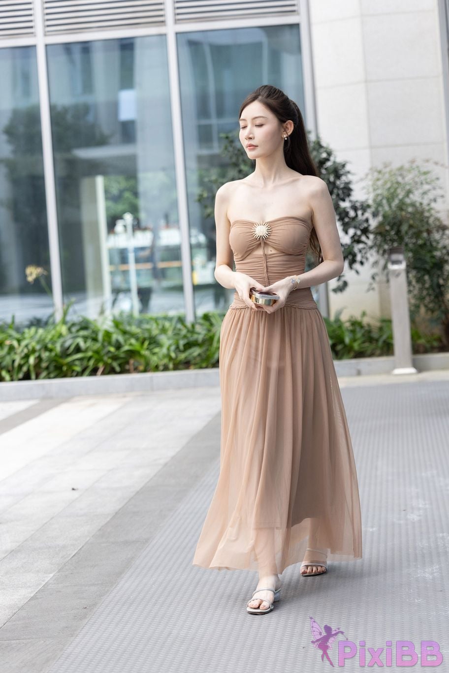 Featured Street Photography Works No.5547 Minmin goddess tube top gauze dress PixiBB.COM 080