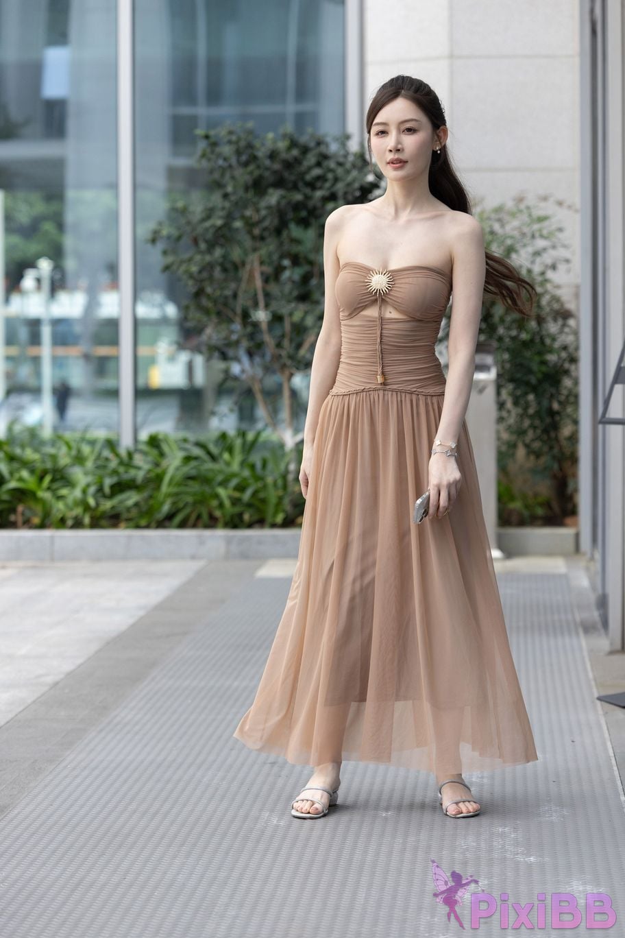 Featured Street Photography Works No.5547 Minmin goddess tube top gauze dress PixiBB.COM 085