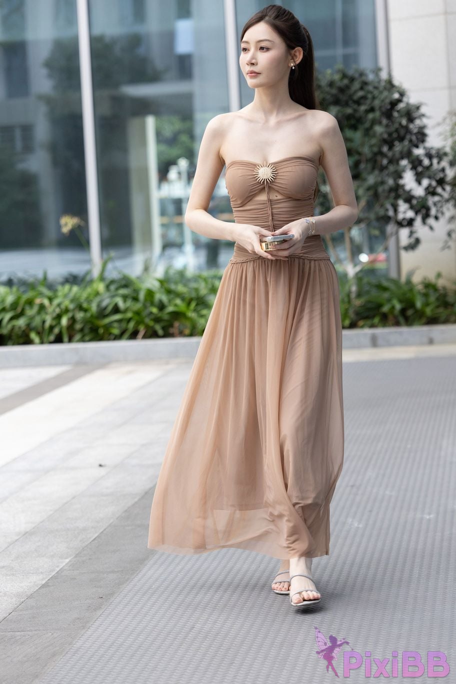 Featured Street Photography Works No.5547 Minmin goddess tube top gauze dress PixiBB.COM 094