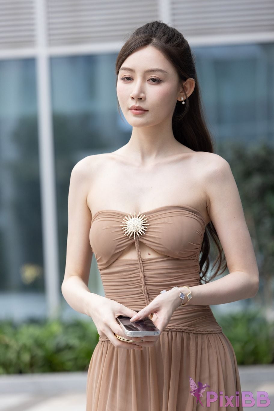 Featured Street Photography Works No.5547 Minmin goddess tube top gauze dress PixiBB.COM 100