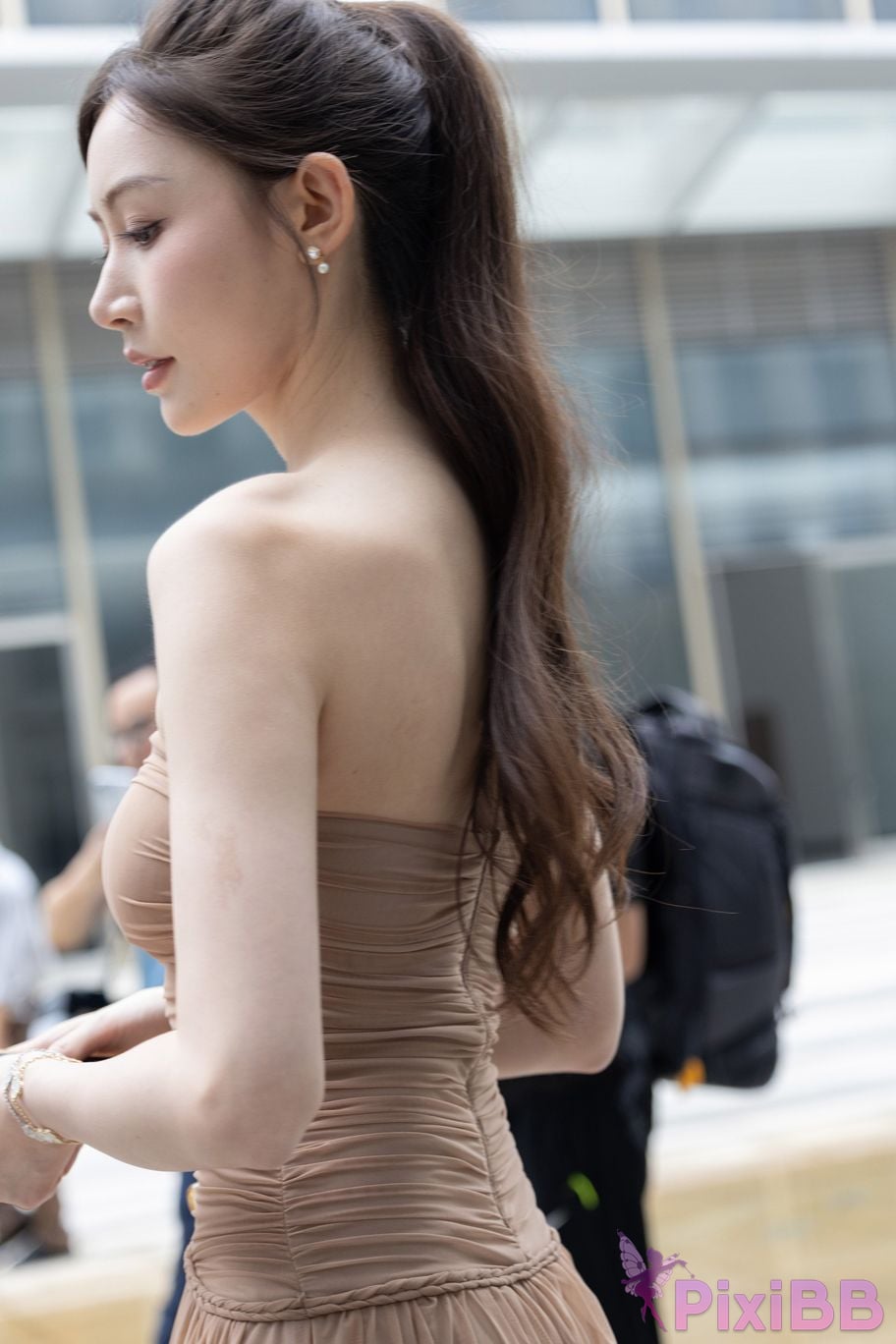 Featured Street Photography Works No.5547 Minmin goddess tube top gauze dress PixiBB.COM 108