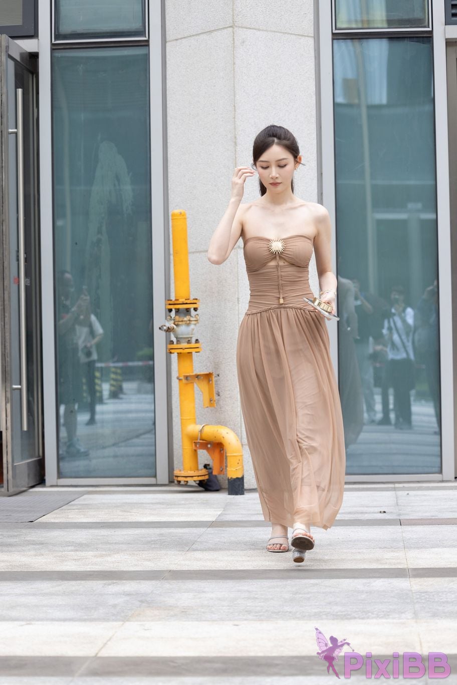 Featured Street Photography Works No.5547 Minmin goddess tube top gauze dress PixiBB.COM 109
