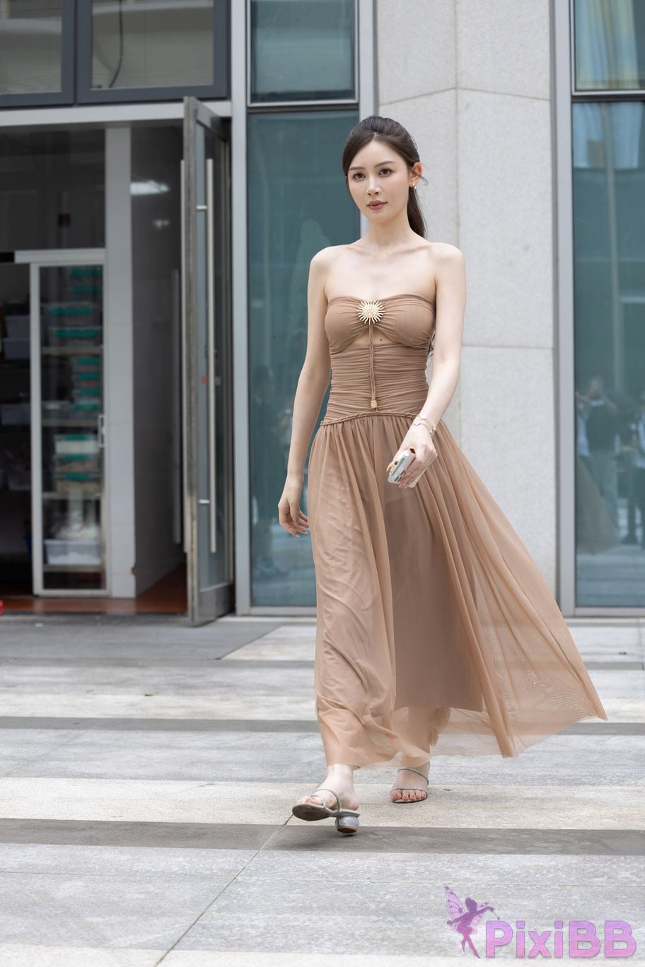 Featured Street Photography Works No.5547 Minmin goddess tube top gauze dress PixiBB.COM 117