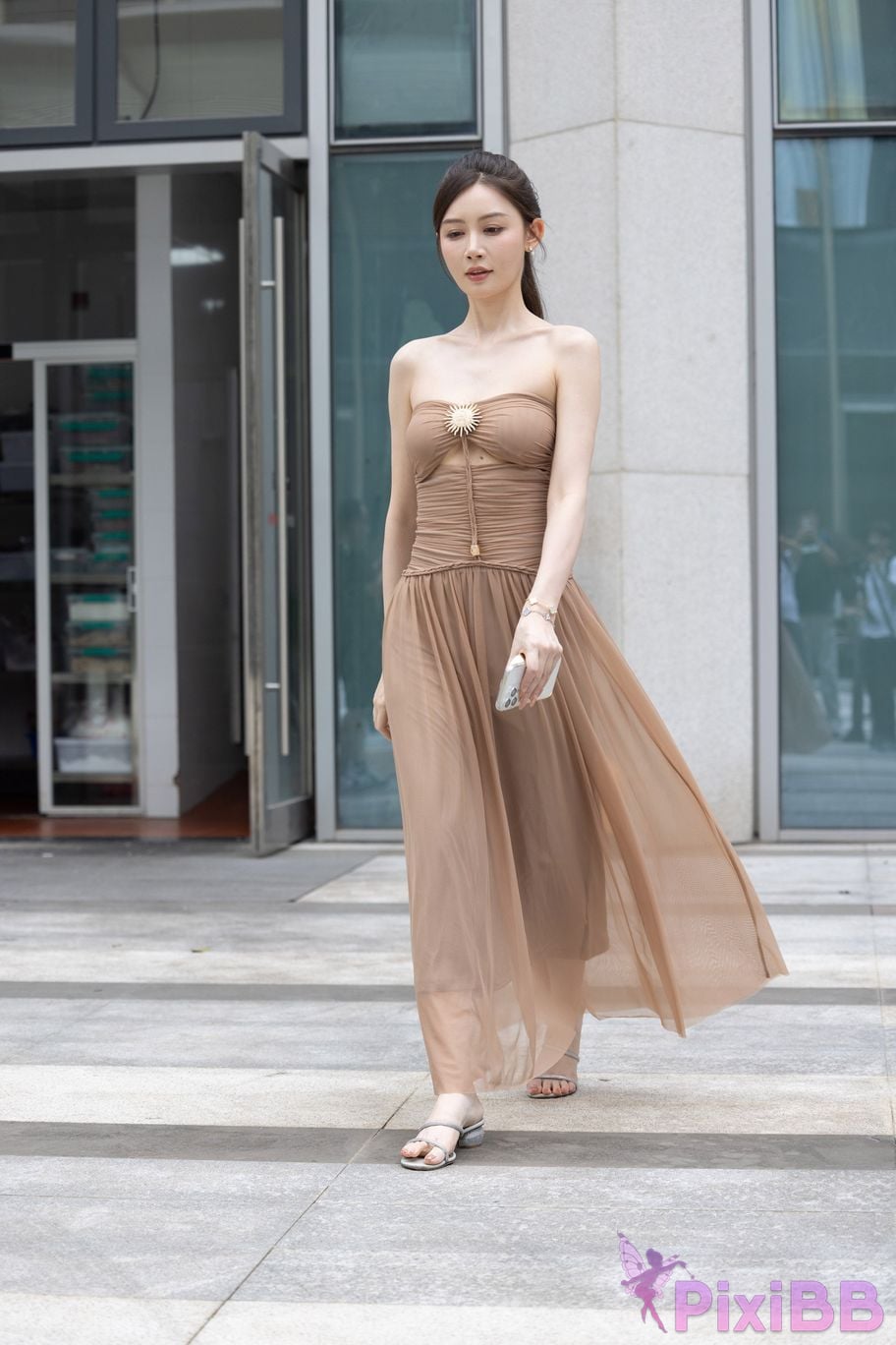 Featured Street Photography Works No.5547 Minmin goddess tube top gauze dress PixiBB.COM 118