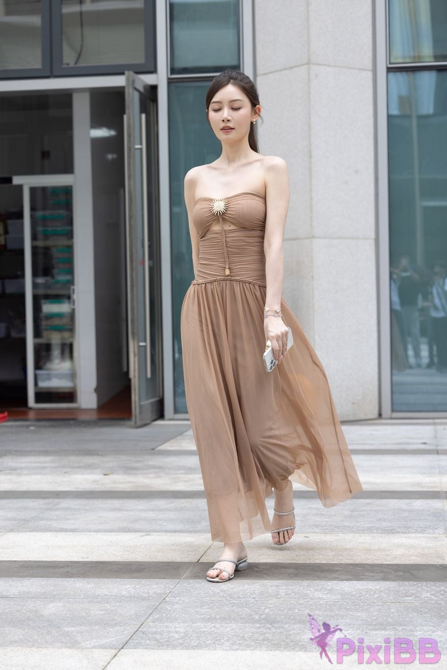 Featured Street Photography Works No.5547 Minmin goddess tube top gauze dress PixiBB.COM 119
