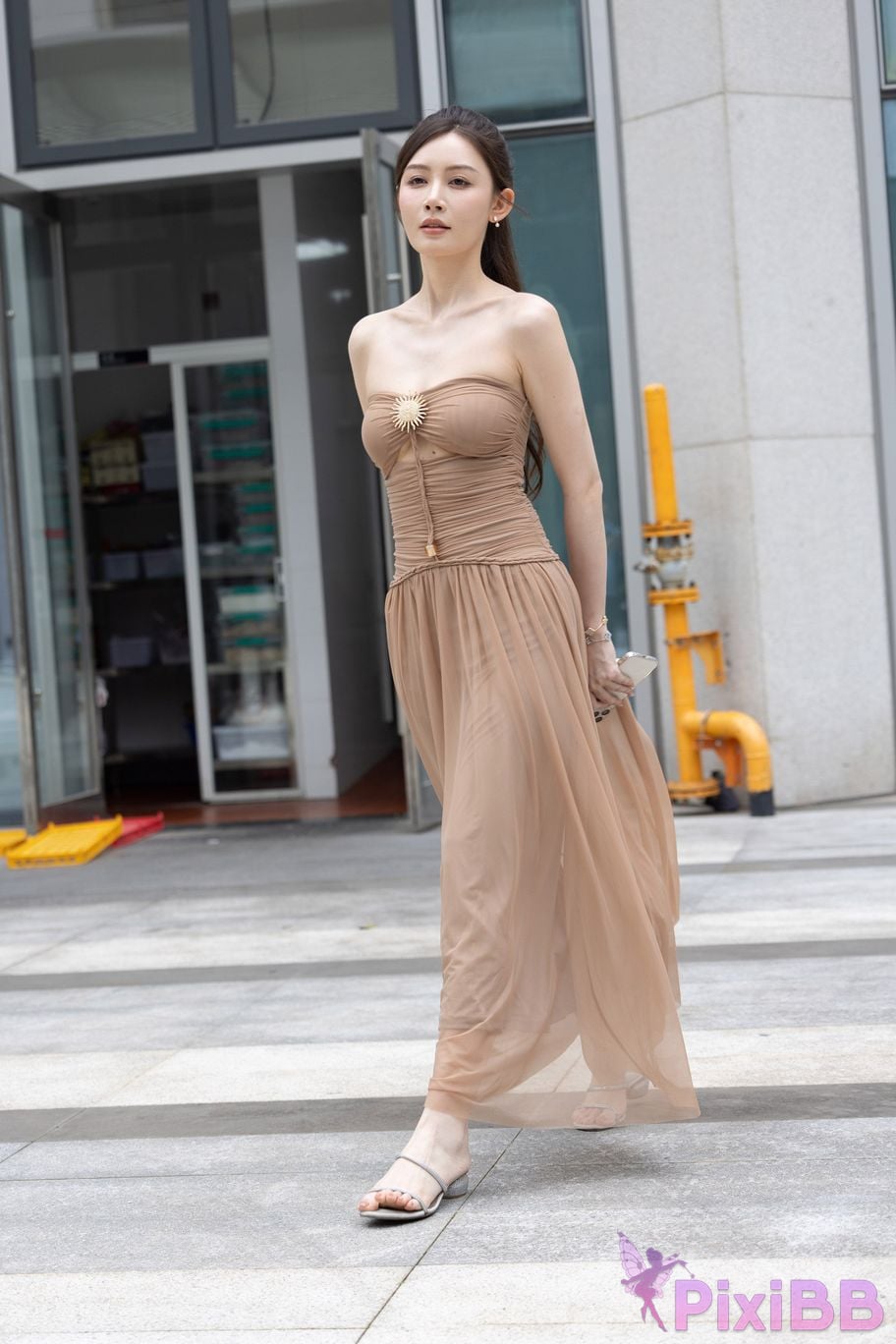 Featured Street Photography Works No.5547 Minmin goddess tube top gauze dress PixiBB.COM 121