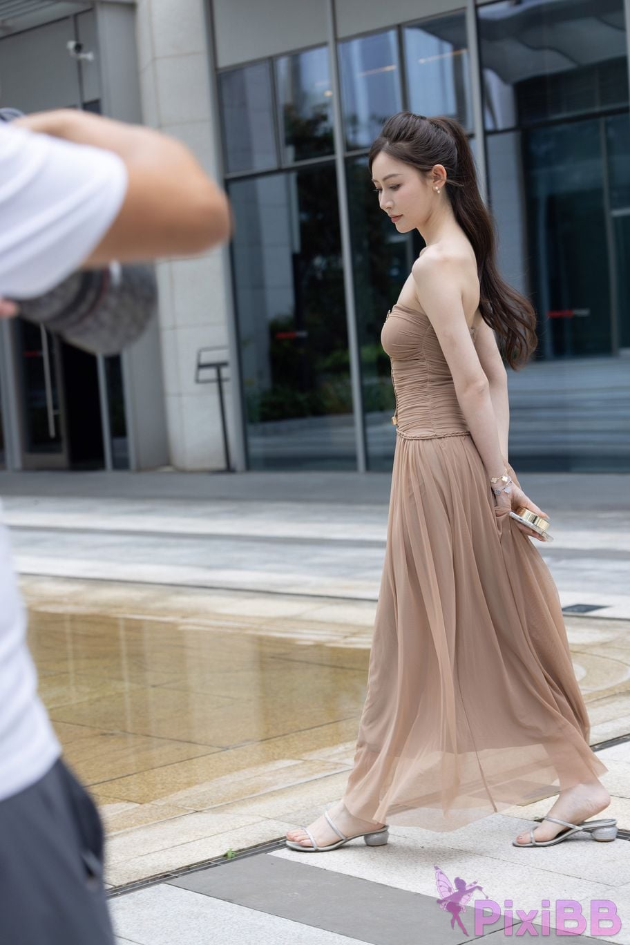 Featured Street Photography Works No.5547 Minmin goddess tube top gauze dress PixiBB.COM 128