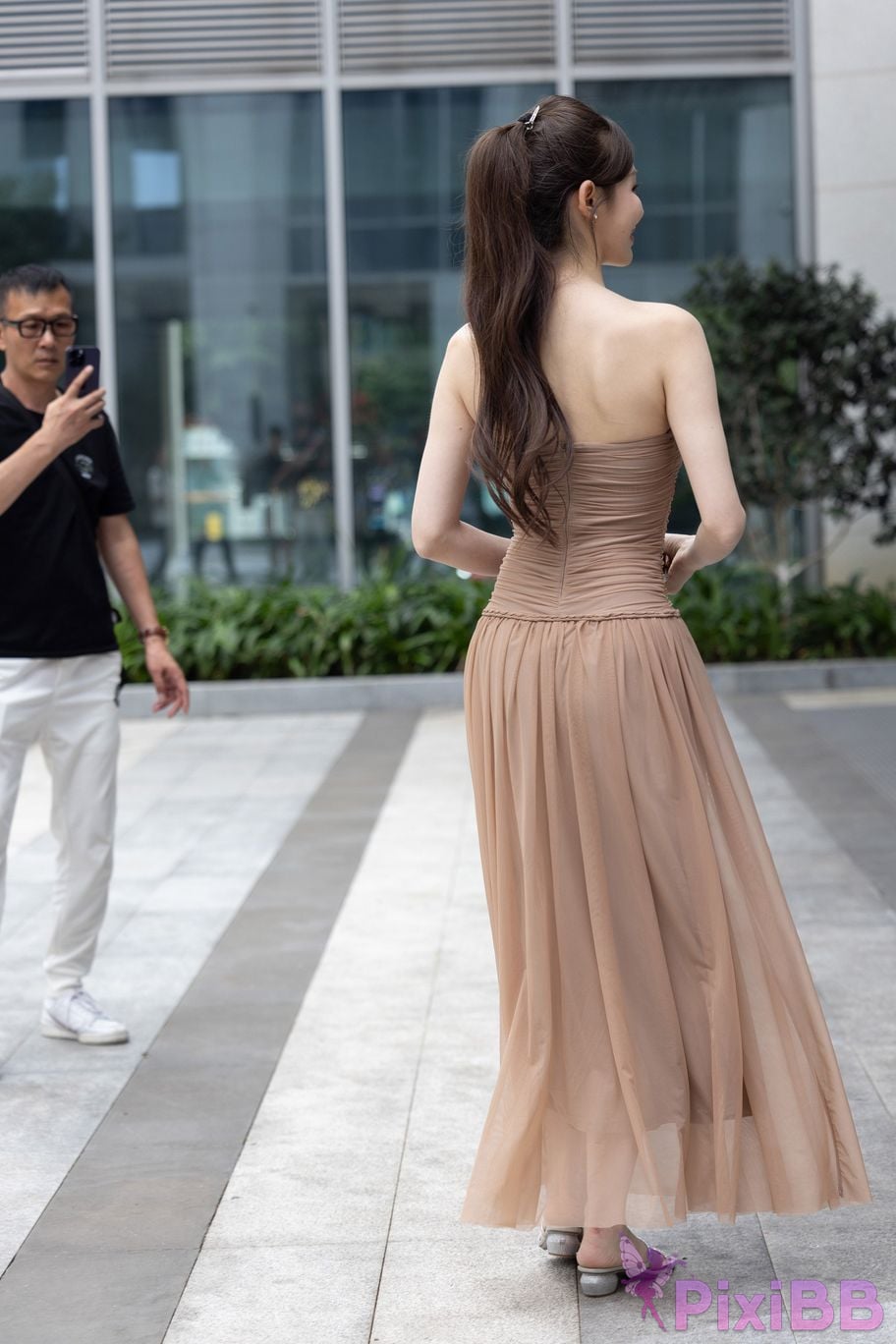 Featured Street Photography Works No.5547 Minmin goddess tube top gauze dress PixiBB.COM 132