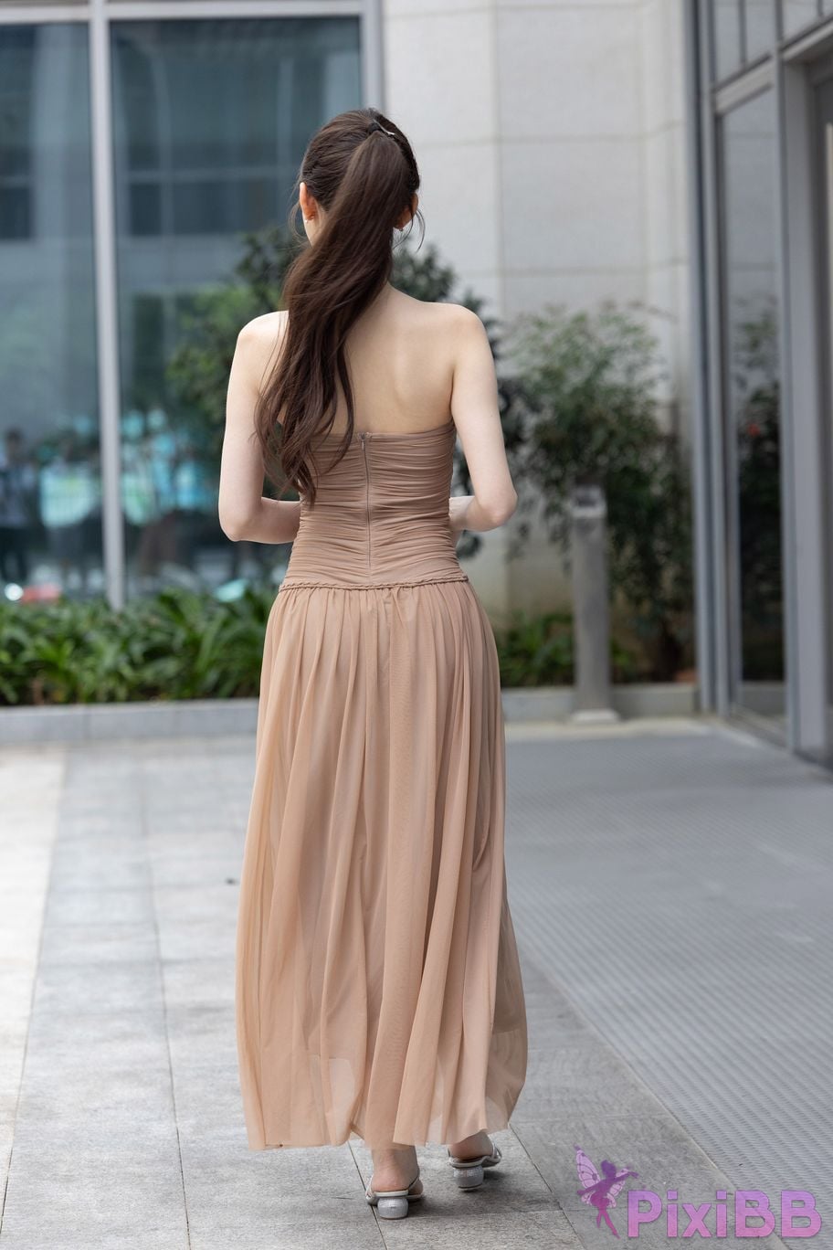 Featured Street Photography Works No.5547 Minmin goddess tube top gauze dress PixiBB.COM 134