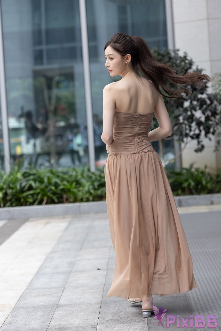 Featured Street Photography Works No.5547 Minmin goddess tube top gauze dress PixiBB.COM 137