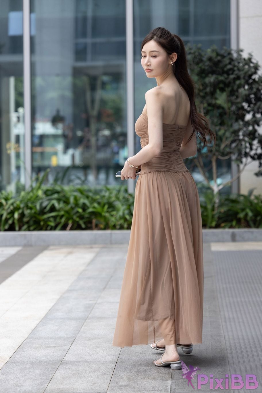 Featured Street Photography Works No.5547 Minmin goddess tube top gauze dress PixiBB.COM 139