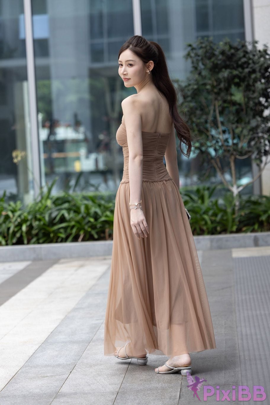 Featured Street Photography Works No.5547 Minmin goddess tube top gauze dress PixiBB.COM 141