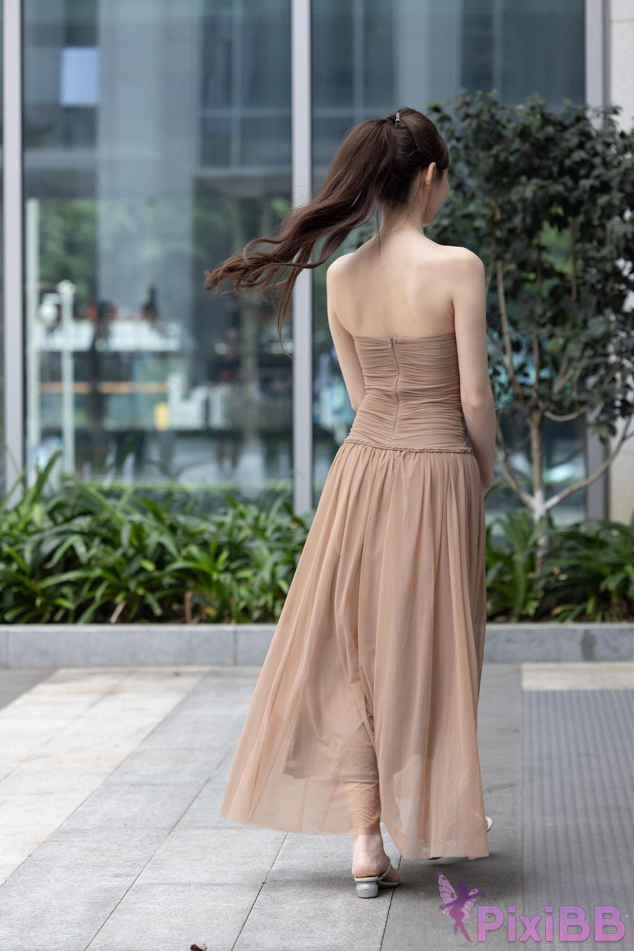 Featured Street Photography Works No.5547 Minmin goddess tube top gauze dress PixiBB.COM 151