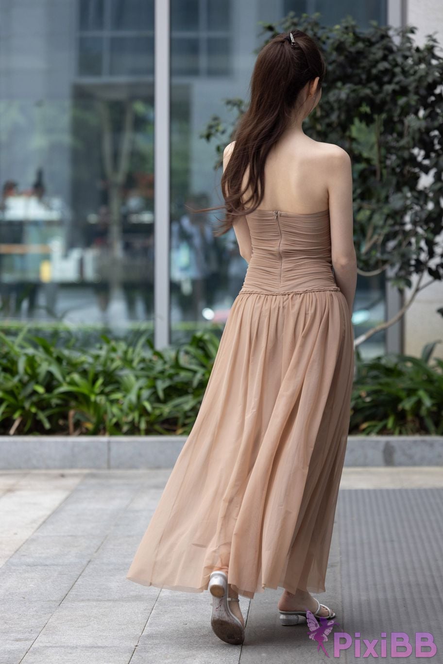 Featured Street Photography Works No.5547 Minmin goddess tube top gauze dress PixiBB.COM 152