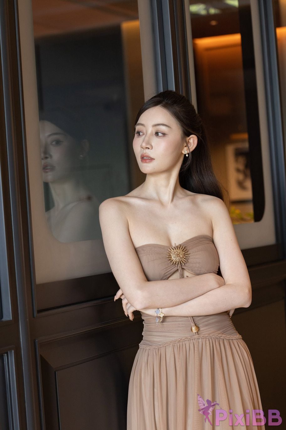 Featured Street Photography Works No.5547 Minmin goddess tube top gauze dress PixiBB.COM 157