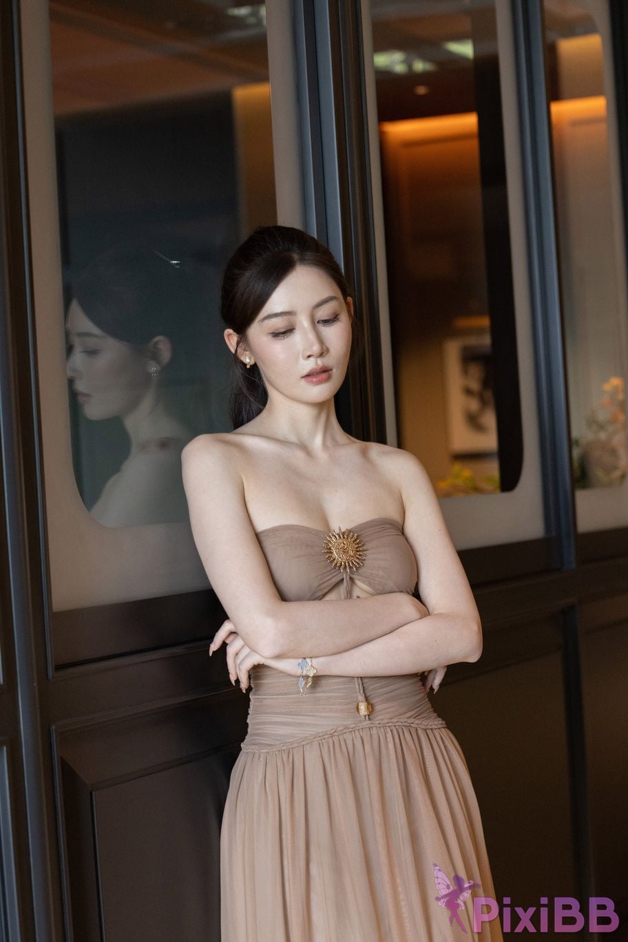 Featured Street Photography Works No.5547 Minmin goddess tube top gauze dress PixiBB.COM 161