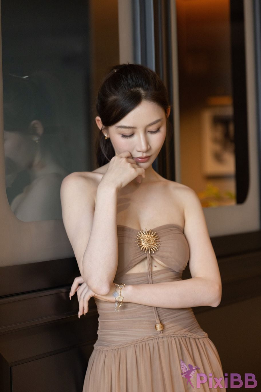 Featured Street Photography Works No.5547 Minmin goddess tube top gauze dress PixiBB.COM 178