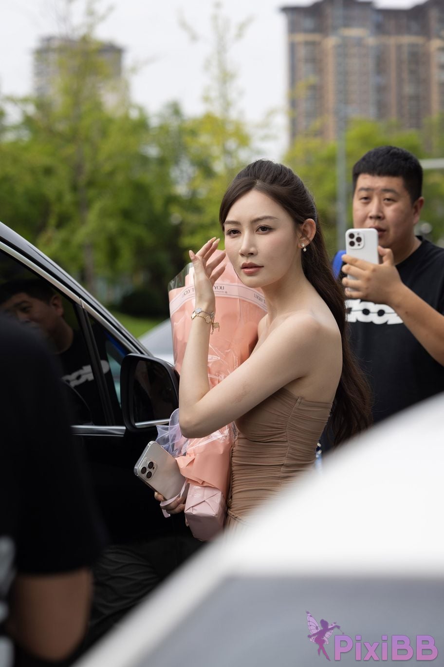 Featured Street Photography Works No.5547 Minmin goddess tube top gauze dress PixiBB.COM 335