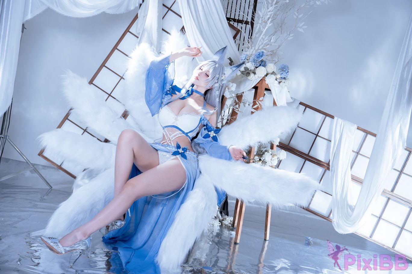 Cosplayer rioko Cool Ryoko Blue Route Aqua Summer Shinano PixiBB.COM 011