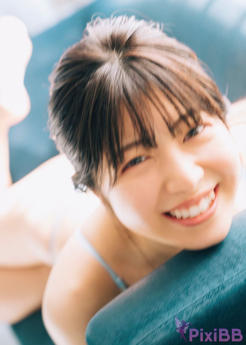 Japanese Idol Rio Yoshida Risaku EX Popular Digital Photobooks 044 The spring color is Still too blue PixiBB.COM 005