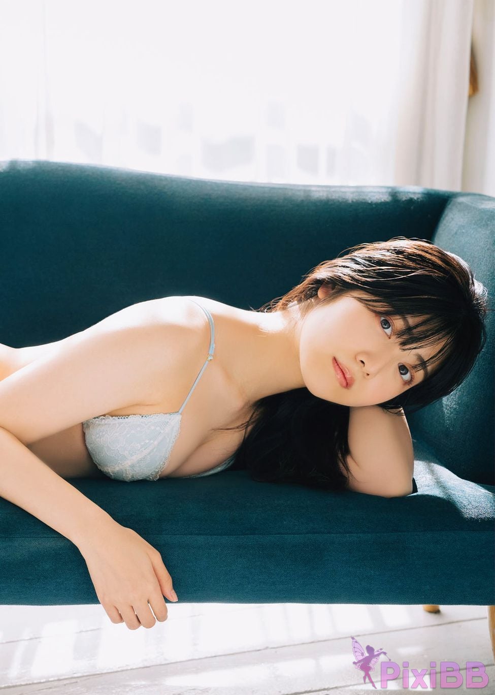 Japanese Idol Rio Yoshida Risaku EX Popular Digital Photobooks 044 The spring color is Still too blue PixiBB.COM 008