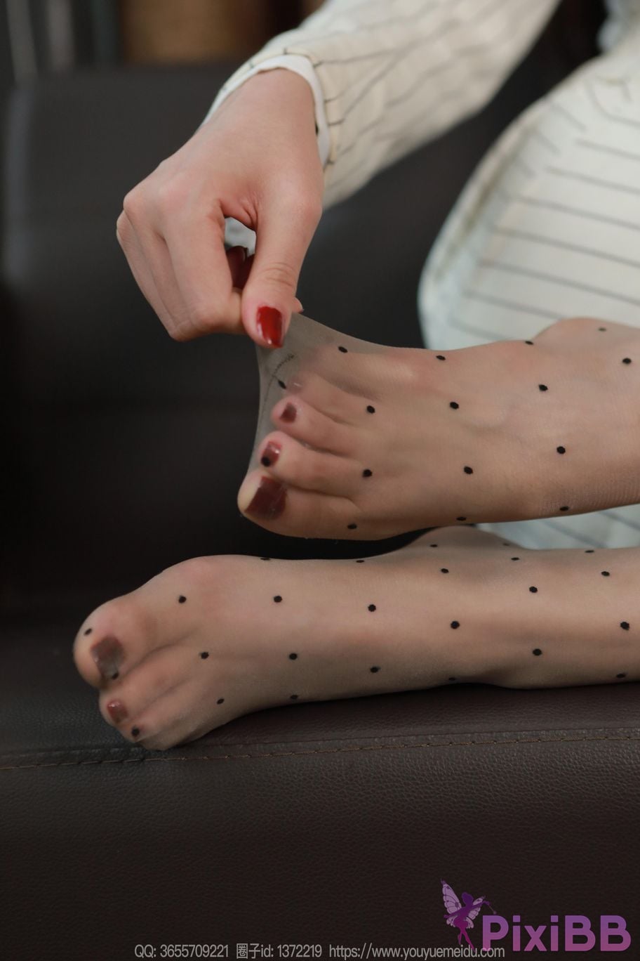 IESS Strange thoughts and interests No.2225 Xiaojie Polka Dot Stockings Amount of PixiBB.COM 038