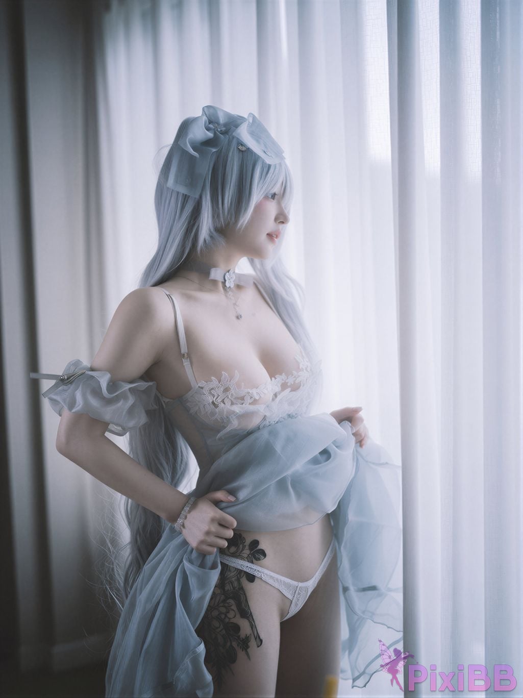 AI Enhanced DJAWA Photo Son Ye Eun Nikke Cinderella Glass Princess PixiBB.COM 008