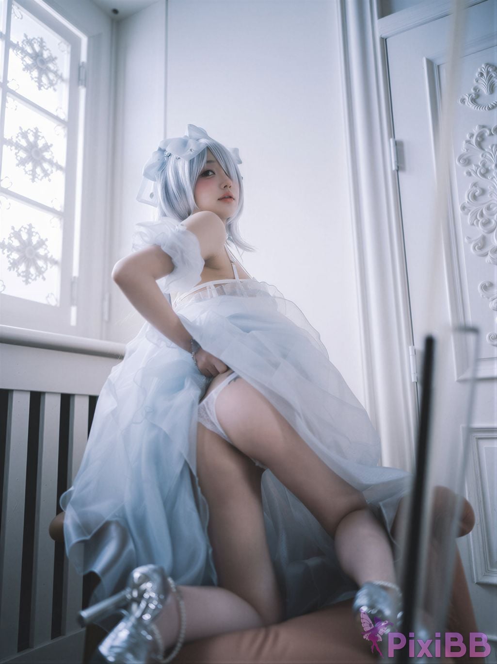 AI Enhanced DJAWA Photo Son Ye Eun Nikke Cinderella Glass Princess PixiBB.COM 015