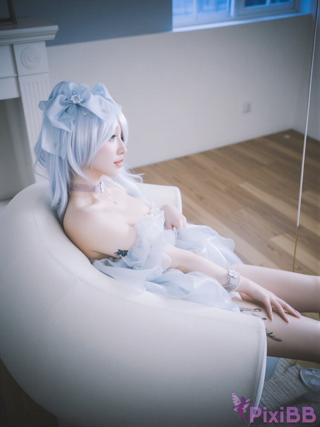 AI Enhanced DJAWA Photo Son Ye Eun Nikke Cinderella Glass Princess PixiBB.COM 017