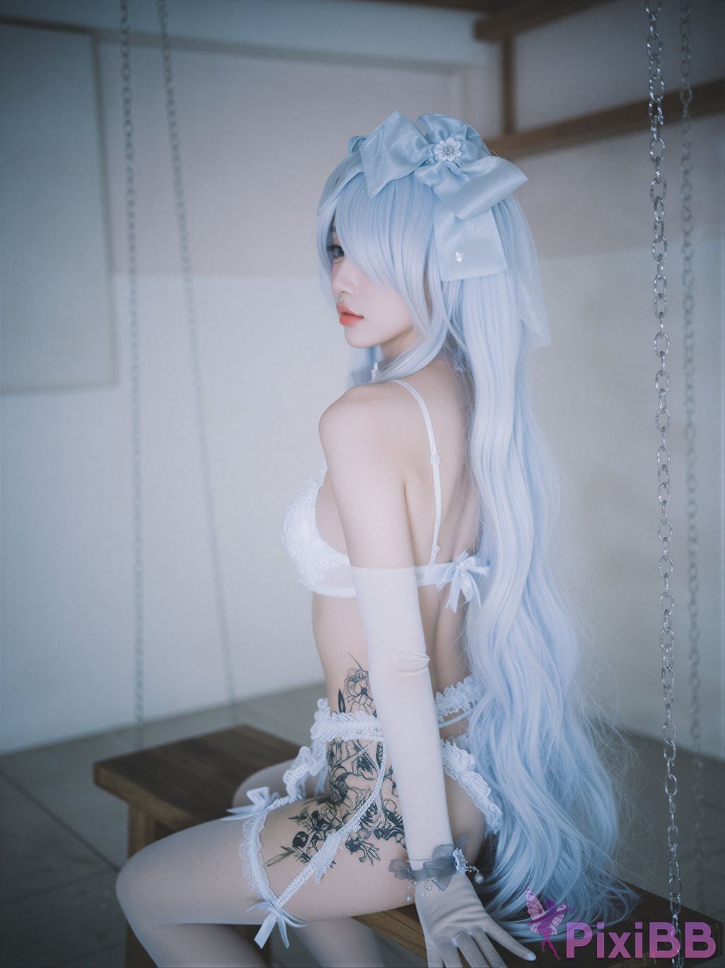 AI Enhanced DJAWA Photo Son Ye Eun Nikke Cinderella Glass Princess PixiBB.COM 021
