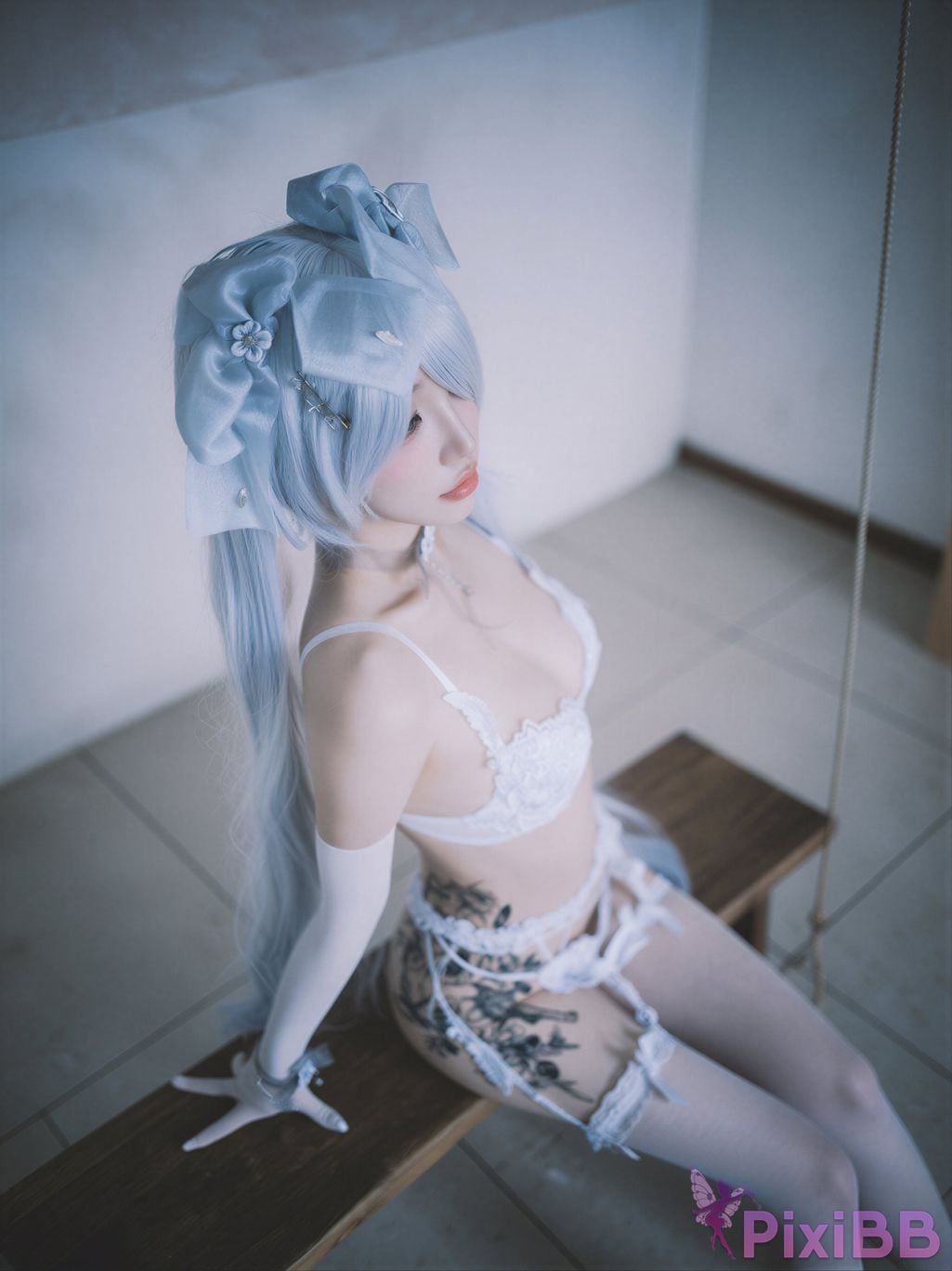 AI Enhanced DJAWA Photo Son Ye Eun Nikke Cinderella Glass Princess PixiBB.COM 024