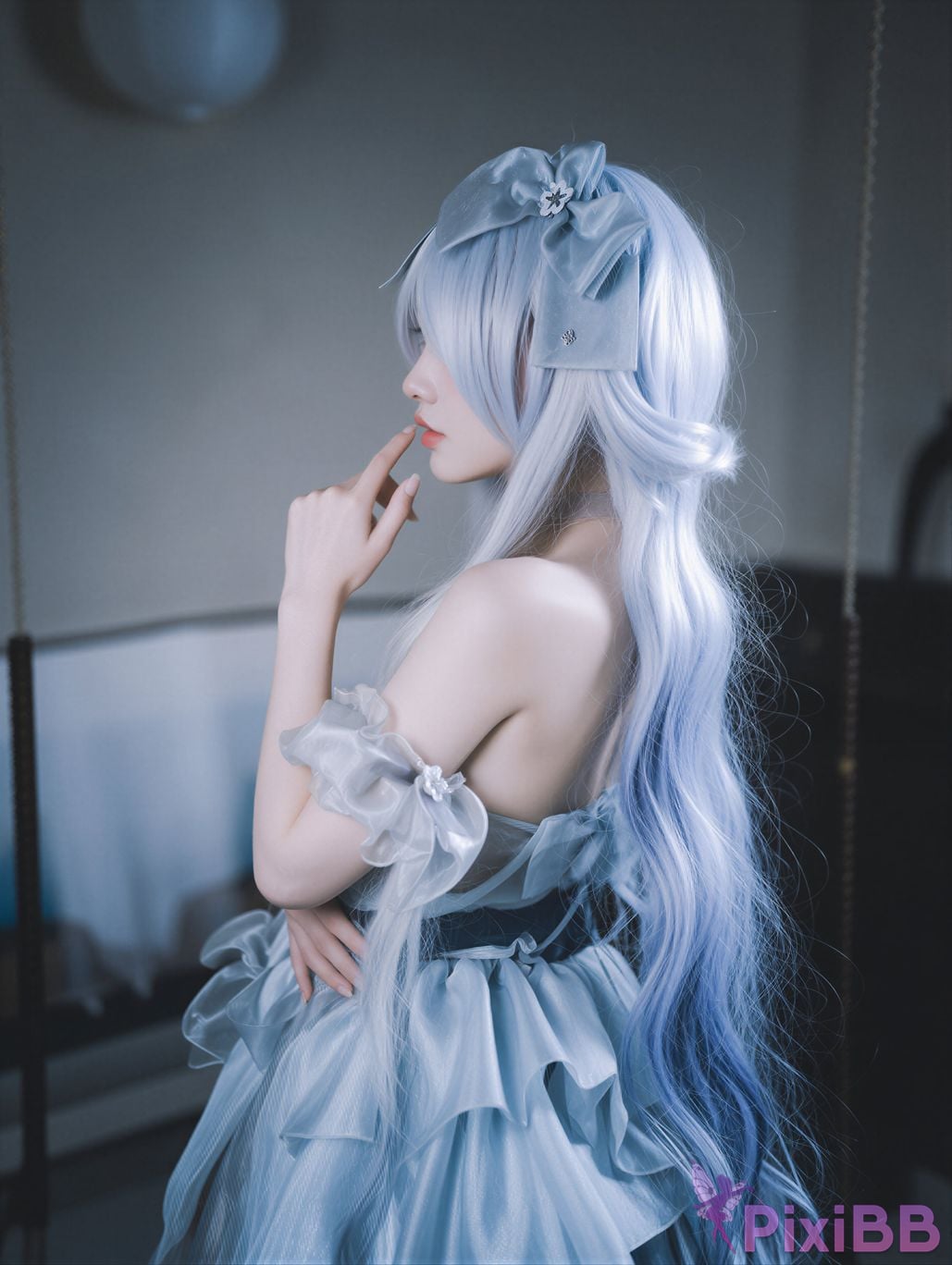 AI Enhanced DJAWA Photo Son Ye Eun Nikke Cinderella Glass Princess PixiBB.COM 055