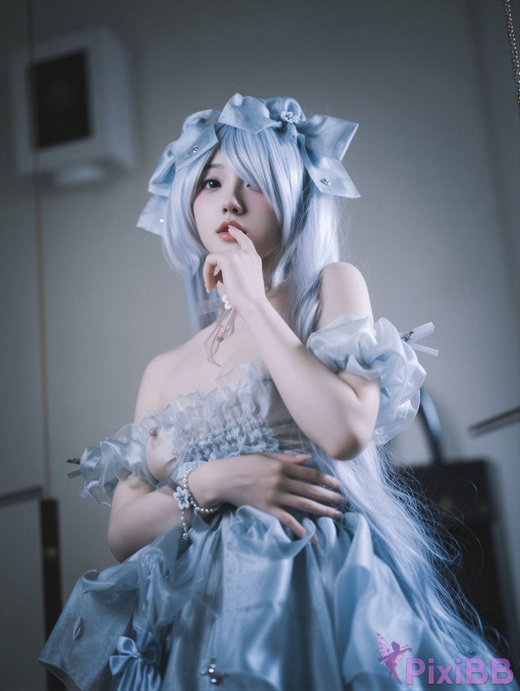 AI Enhanced DJAWA Photo Son Ye Eun Nikke Cinderella Glass Princess PixiBB.COM 058