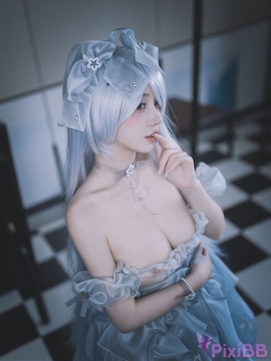AI Enhanced DJAWA Photo Son Ye Eun Nikke Cinderella Glass Princess PixiBB.COM 059