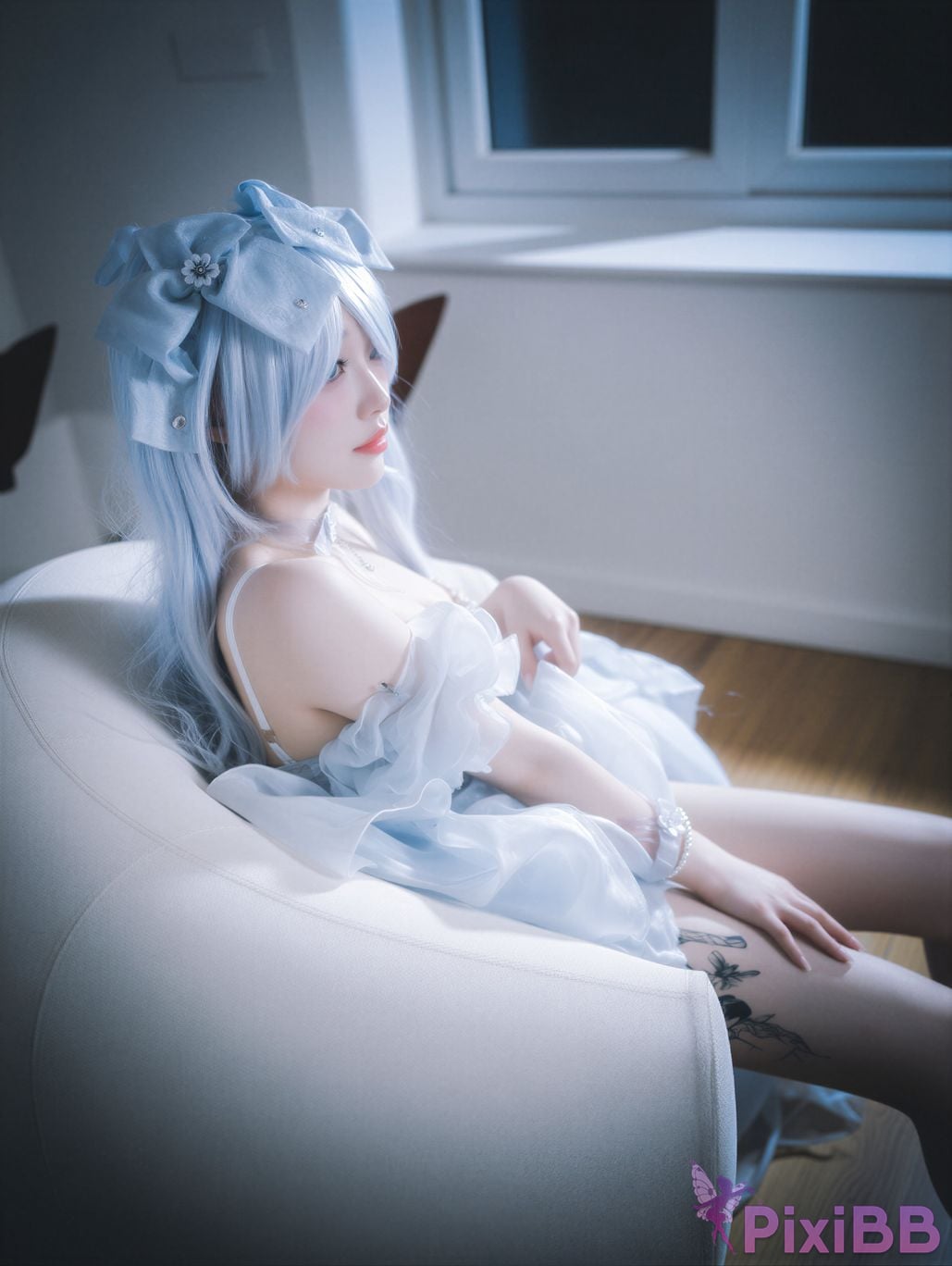 AI Enhanced DJAWA Photo Son Ye Eun Nikke Cinderella Glass Princess PixiBB.COM 070