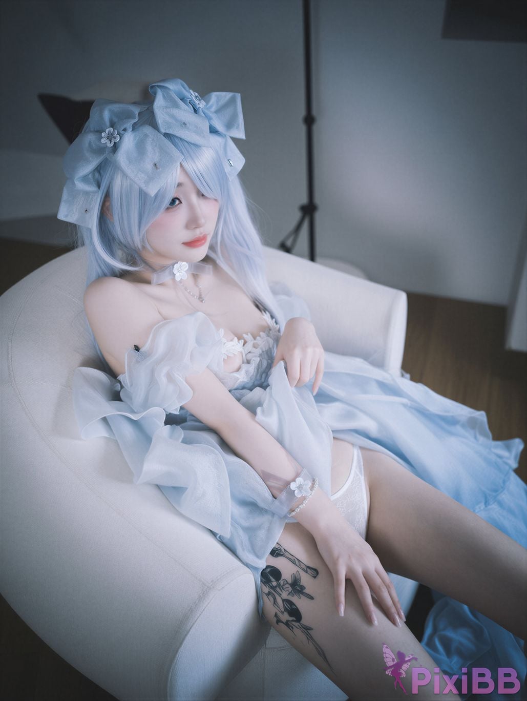 AI Enhanced DJAWA Photo Son Ye Eun Nikke Cinderella Glass Princess PixiBB.COM 074