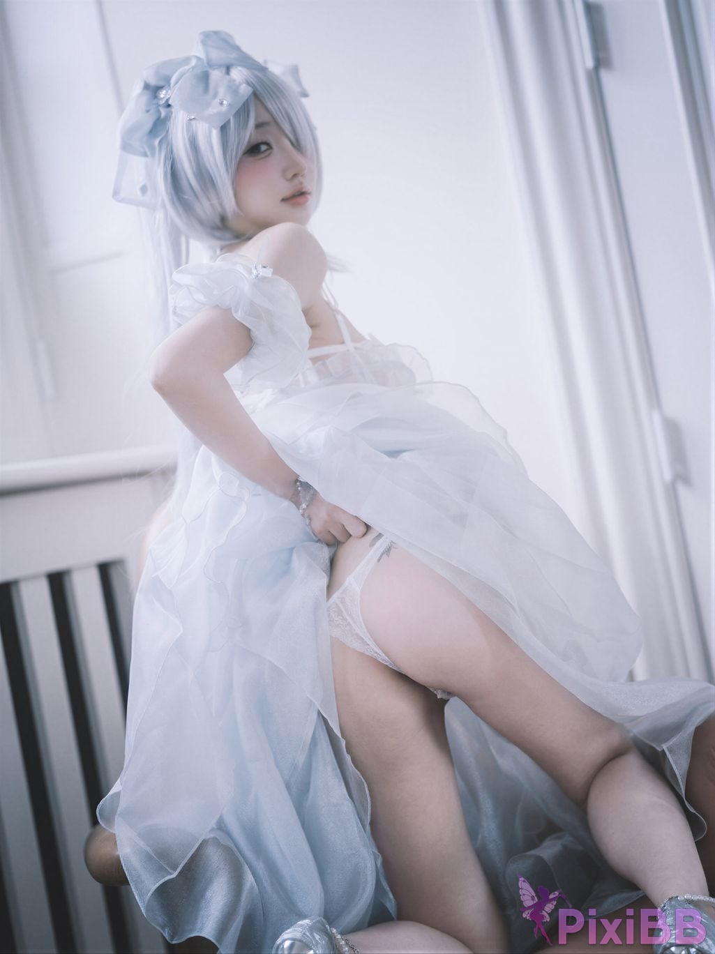 AI Enhanced DJAWA Photo Son Ye Eun Nikke Cinderella Glass Princess PixiBB.COM 084