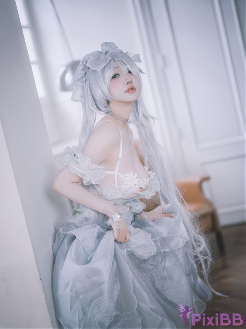 AI Enhanced DJAWA Photo Son Ye Eun Nikke Cinderella Glass Princess PixiBB.COM 086