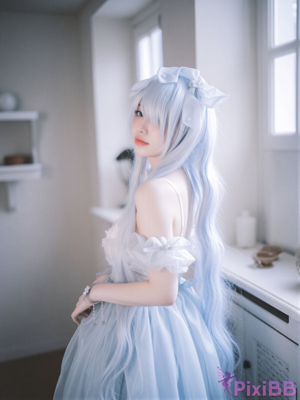 AI Enhanced DJAWA Photo Son Ye Eun Nikke Cinderella Glass Princess PixiBB.COM 087