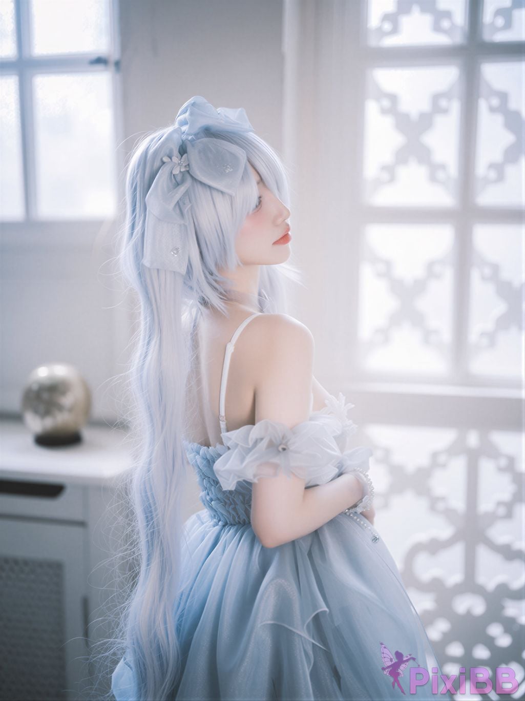 AI Enhanced DJAWA Photo Son Ye Eun Nikke Cinderella Glass Princess PixiBB.COM 090